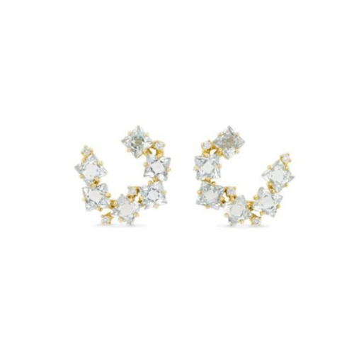 Ariel Sideways Spiral Hoops