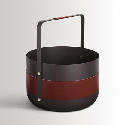 eldvarm | emma wood basket | havane