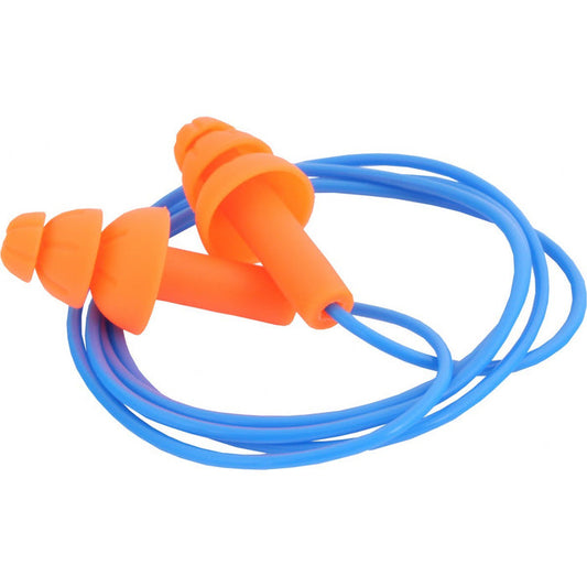 EP001C - Reusable TPR Corded Earplugs 29 SNR (Box of 100)