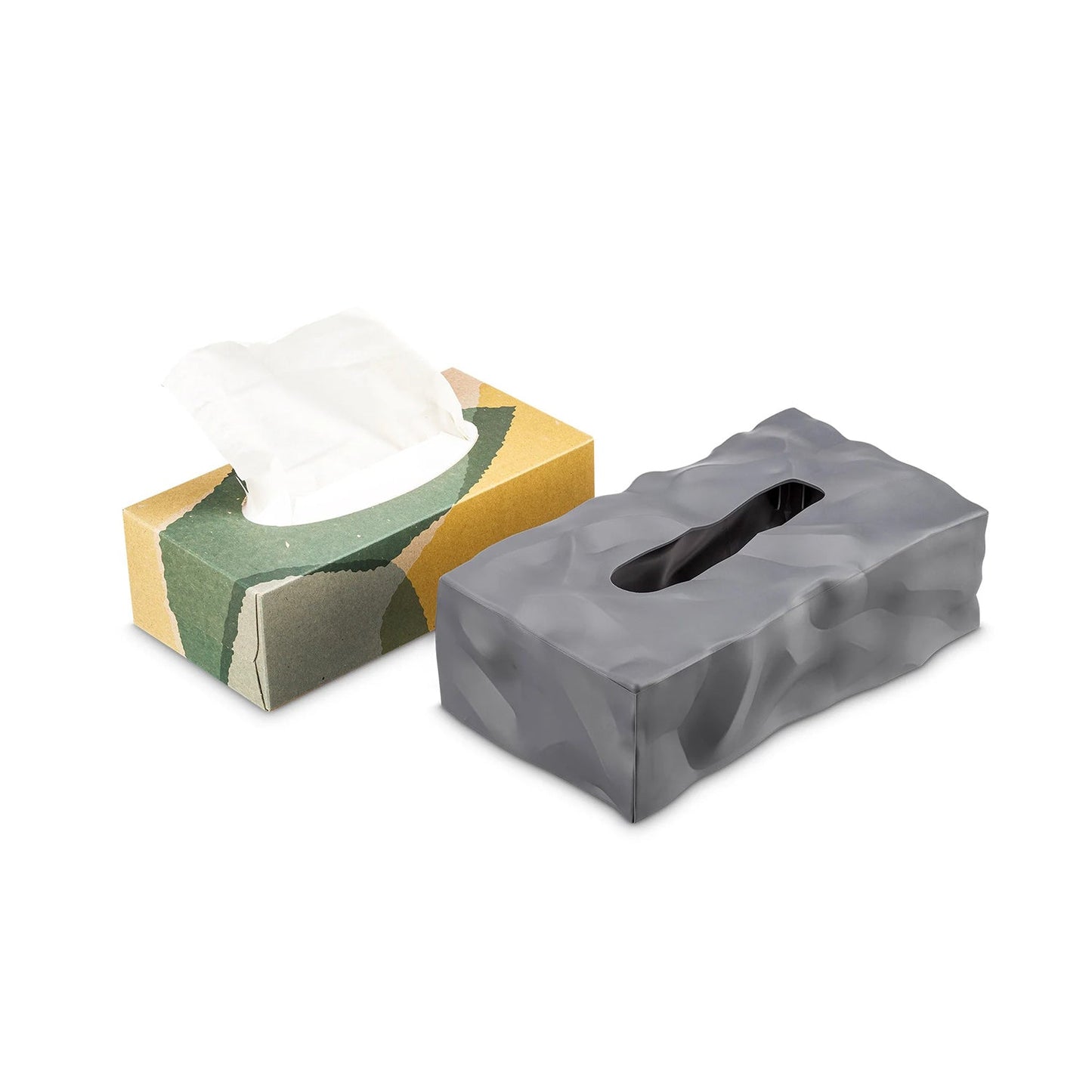 essey | wipy 2 | rectangle tissue box | grey - LC