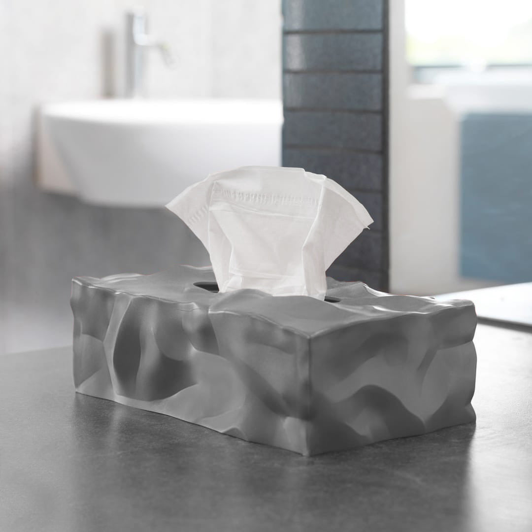 essey | wipy 2 | rectangle tissue box | grey - LC