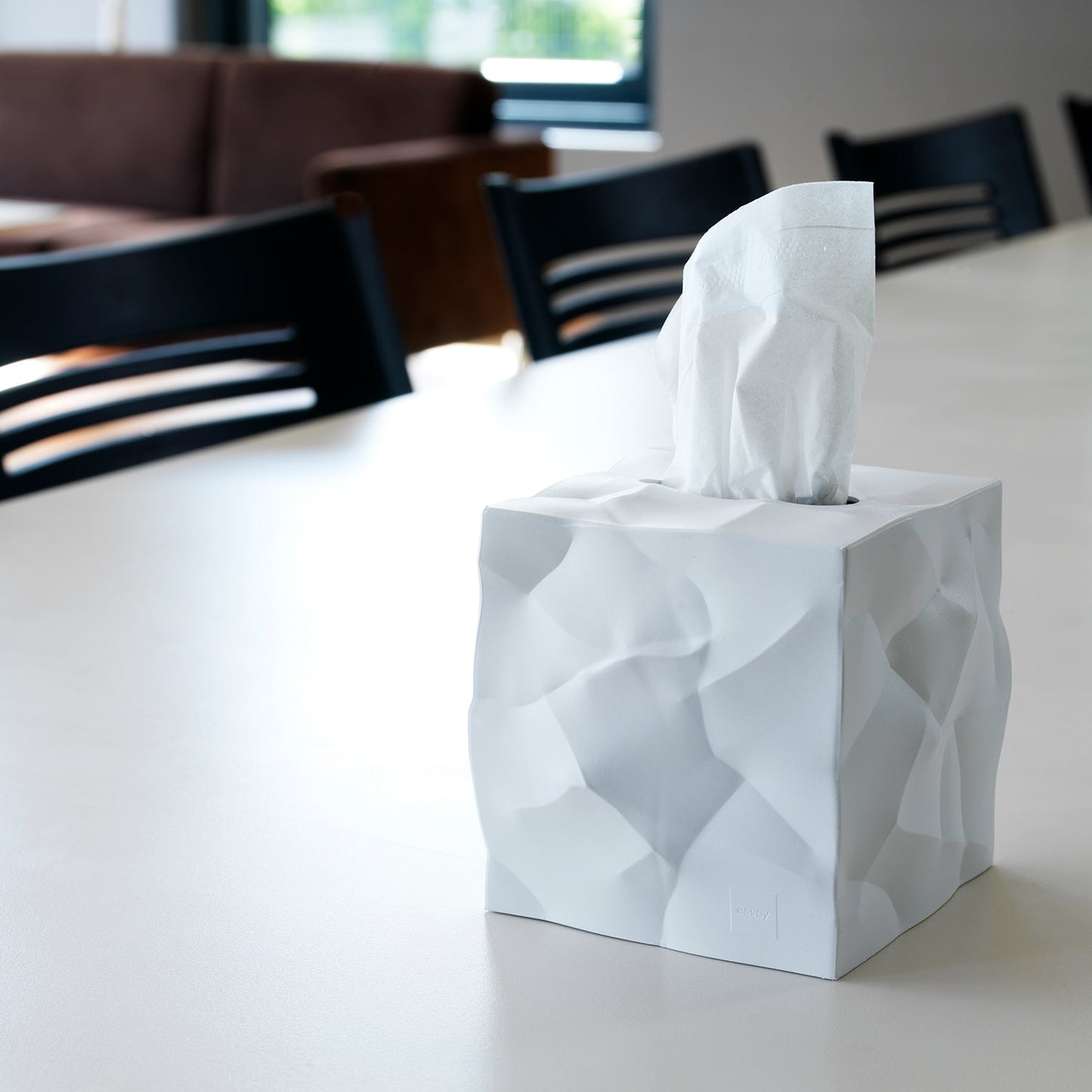 essey | wipy cube tissue box | white - LC
