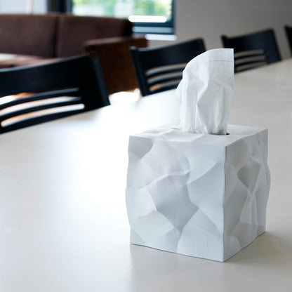 essey | wipy cube tissue box | white - LC