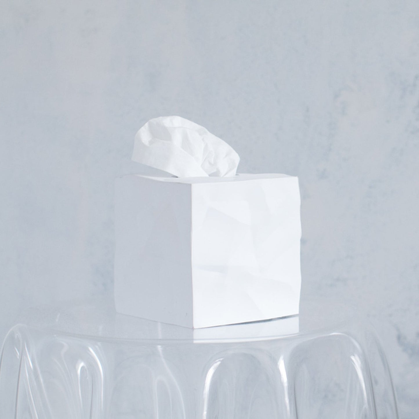 essey | wipy cube tissue box | white - LC