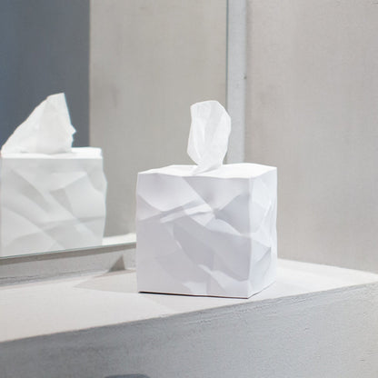 essey | wipy cube tissue box | white - LC