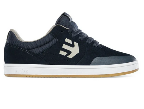 Etnies Marana Kids Skate Shoes - Navy/Tan - SALE -