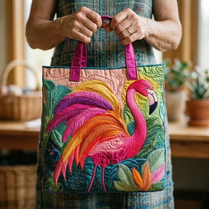 Eventyrlige Mønstre - FLAMINGO OG REGNBUE