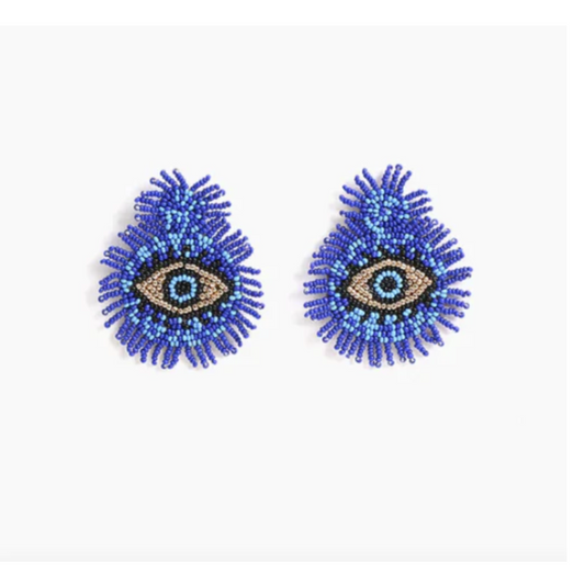 Smokey Eye Evil Eye Earrings