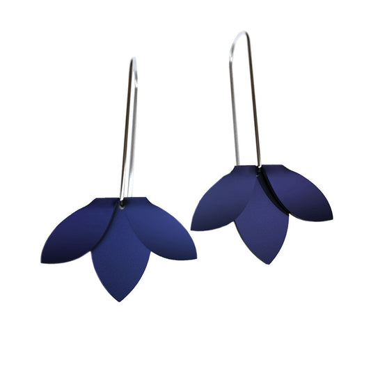 fink | earrings | flip point | blue