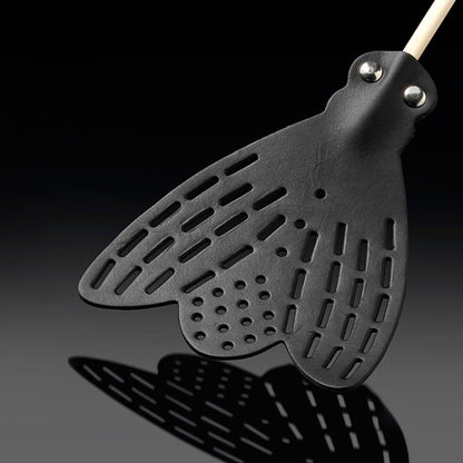 essey | fly fly leather flyswatter | black - LC