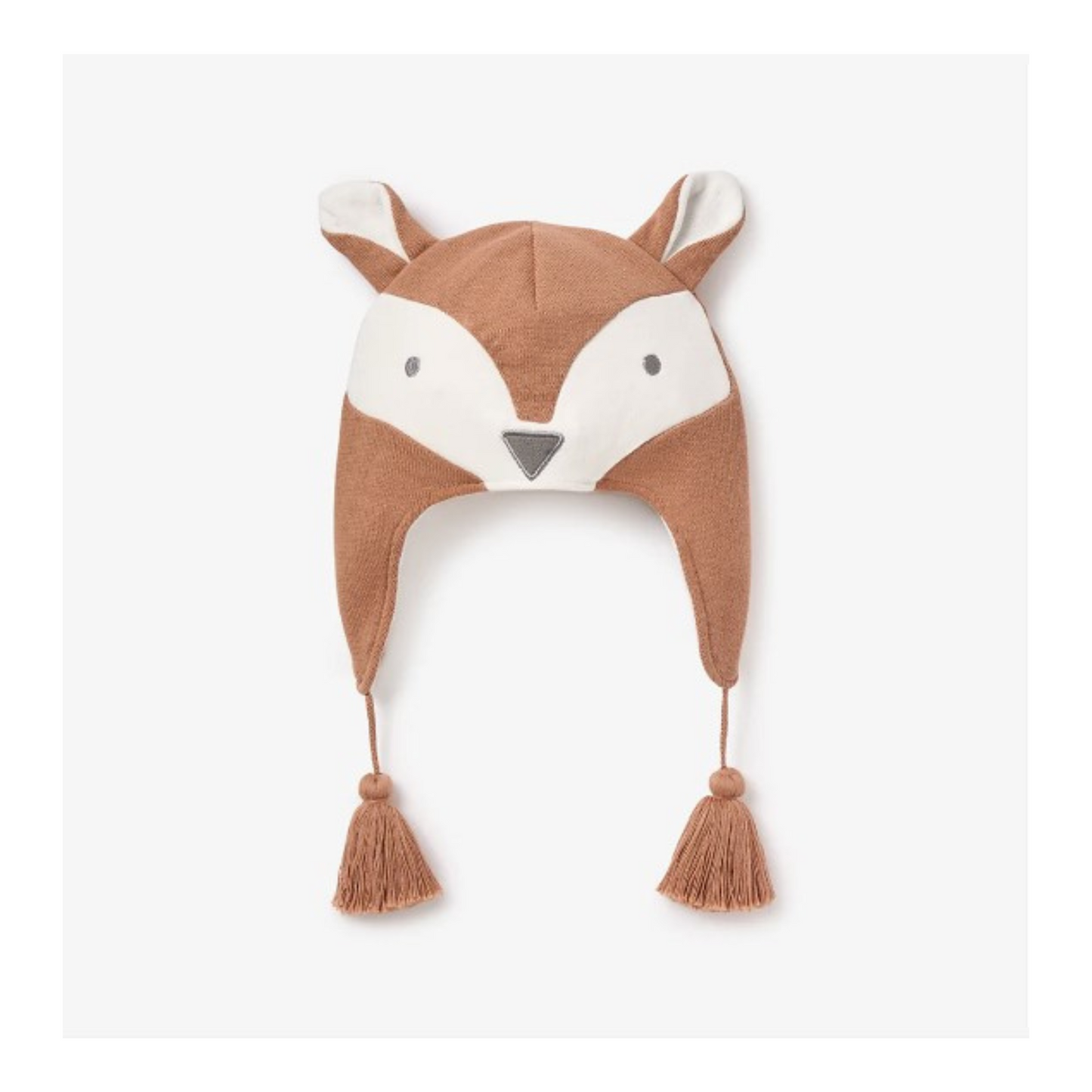 Rust Fox Aviator Knit Baby Hat