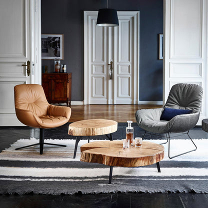 freifrau | leya lounge chair | wire frame | cairo cognac leather