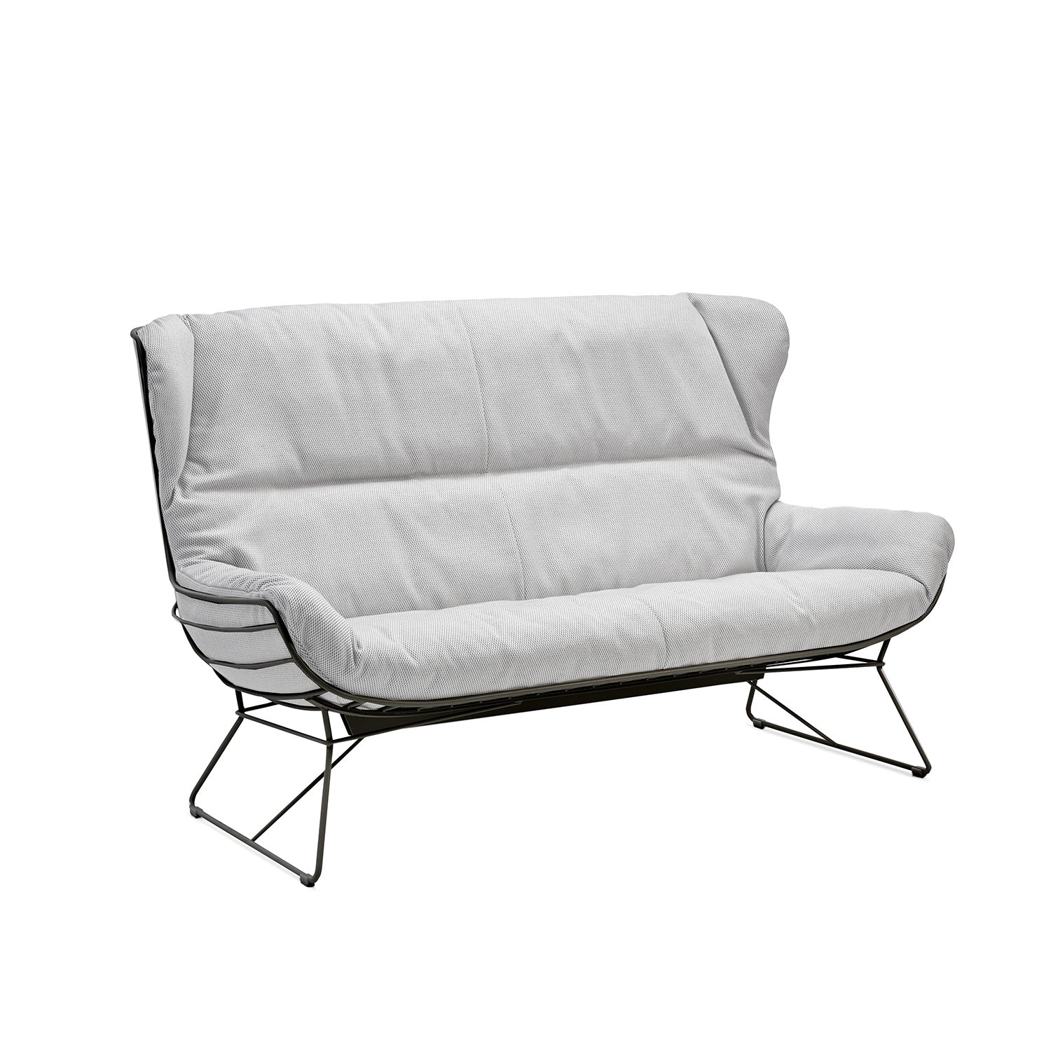 freifrau | leyasol outdoor wingback couch | lopi ash + black frame 160cm