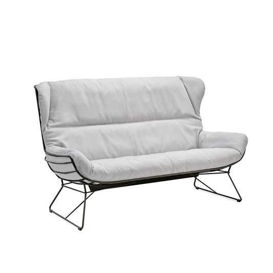 freifrau | leyasol outdoor wingback couch | lopi ash + black frame 160cm