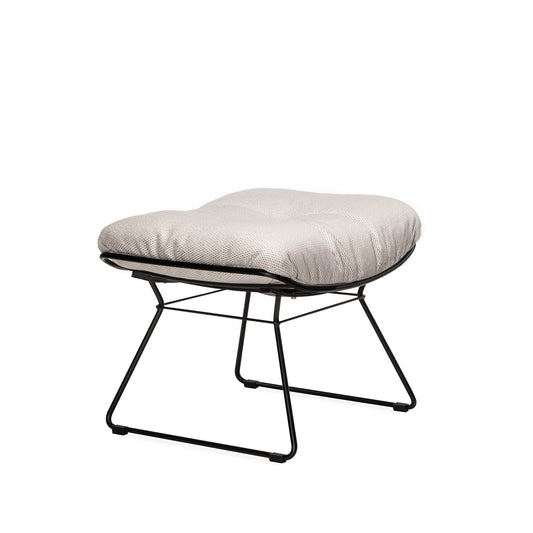 freifrau | leyasol outdoor ottoman | lopi ash + black frame