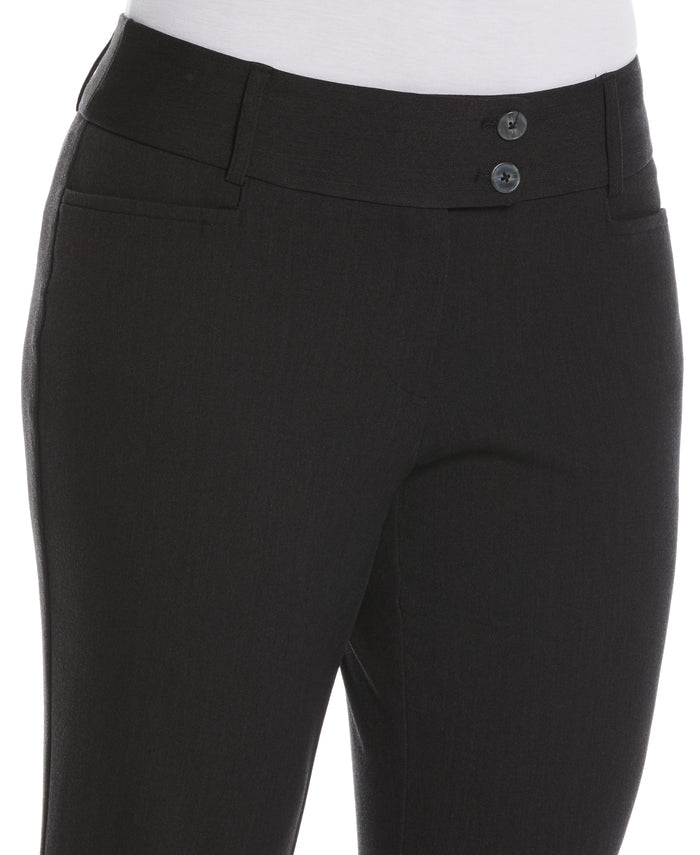 GABARDINE BOOTCUT PANT - CURVY FIT (Graphite)
