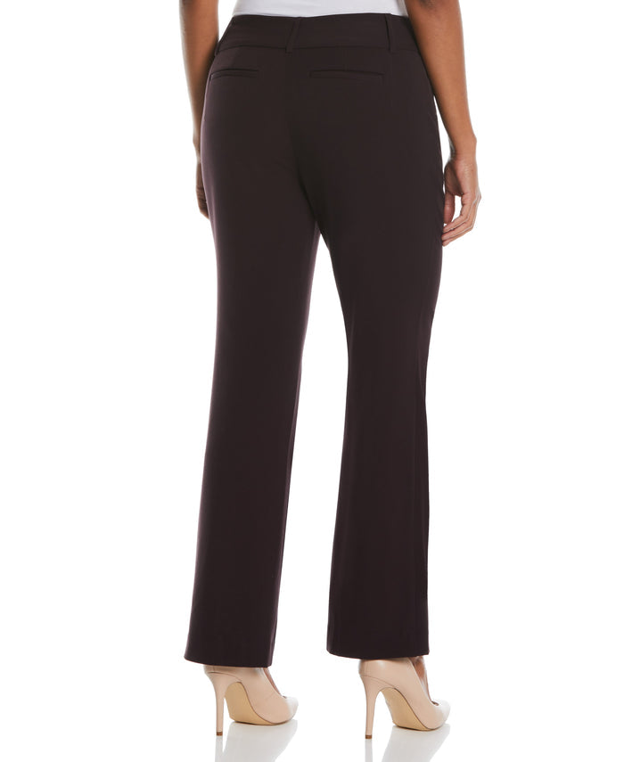 GABARDINE BOOTCUT PANT - CURVY FIT (Vintage Wine)