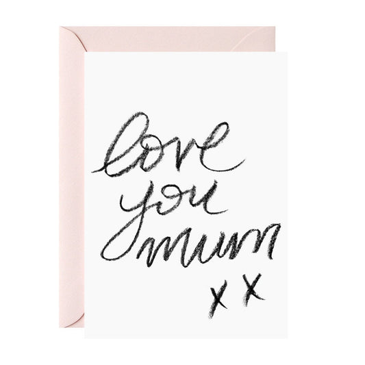 galina dixon | greeting card | love you mum xx