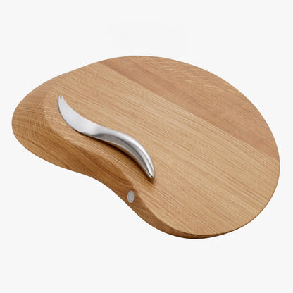 georg jensen | forma cheeseboard & all round cheeseknife | oak wood
