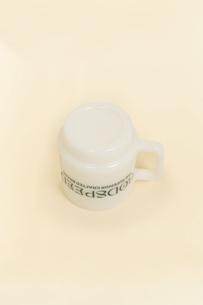 Godspeed Milk Glass 'Perseverance' Stacking Mug - Green -Godspeed - URAHARA