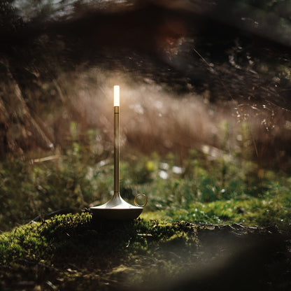graypants | wick portable table lamp | brass 26cm