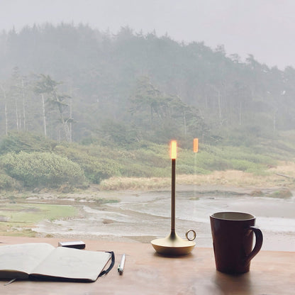 graypants | wick portable table lamp | brass 26cm
