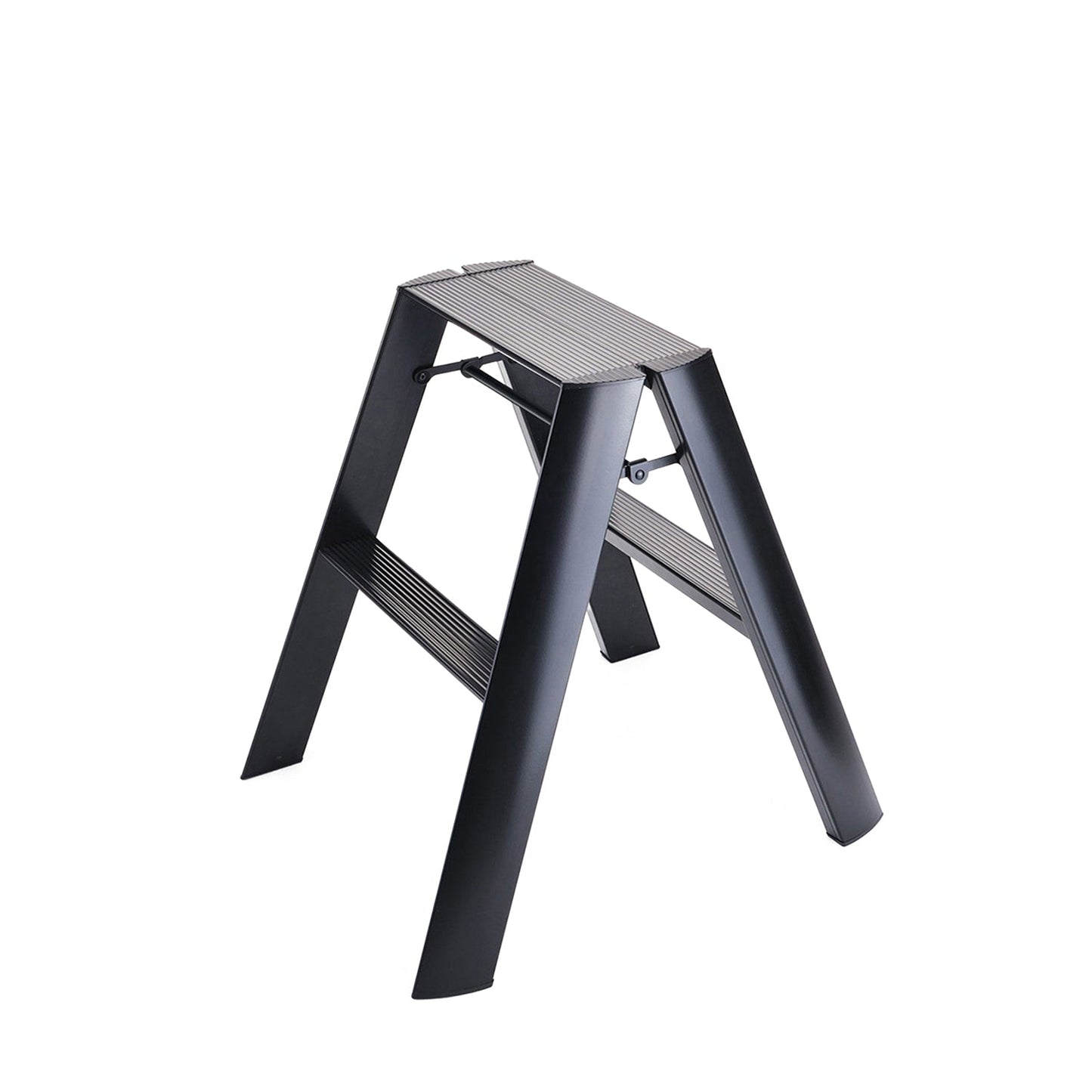 hasegawa | lucano 2 step ladder | black