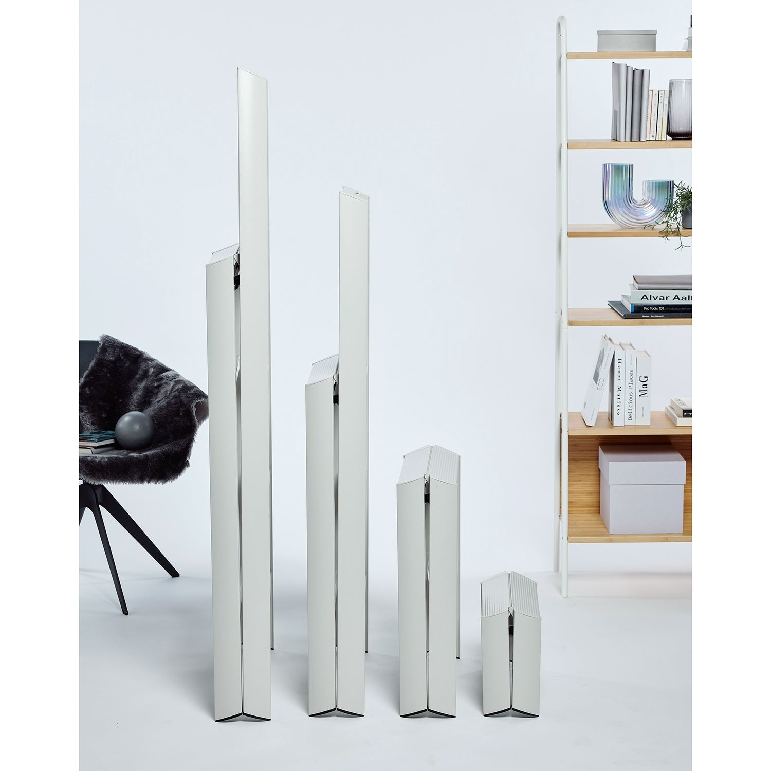 hasegawa | lucano 2 step ladder | crystal grey