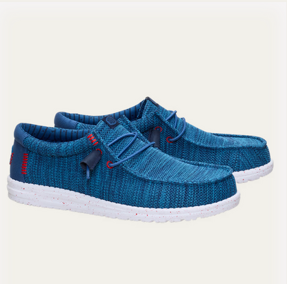 HEY DUDE - Wally Stretch Sox - Ensign Blue / Multi