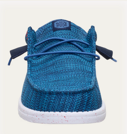 HEY DUDE - Wally Stretch Sox - Ensign Blue / Multi