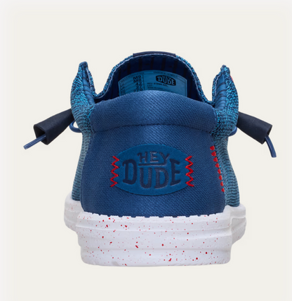 HEY DUDE - Wally Stretch Sox - Ensign Blue / Multi