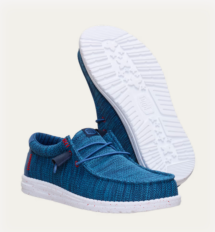 HEY DUDE - Wally Stretch Sox - Ensign Blue / Multi