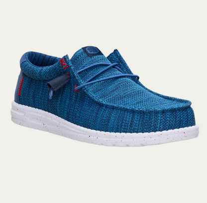 HEY DUDE - Wally Stretch Sox - Ensign Blue / Multi