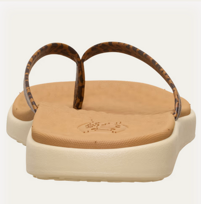 HEY DUDE Maui Breeze Flip - Tan Leopard