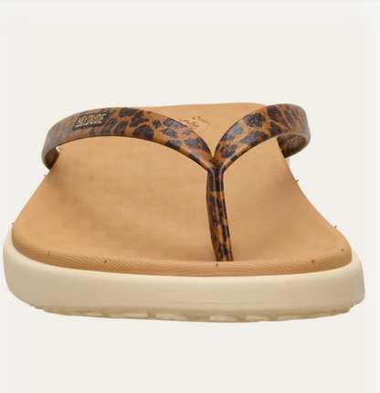 HEY DUDE Maui Breeze Flip - Tan Leopard