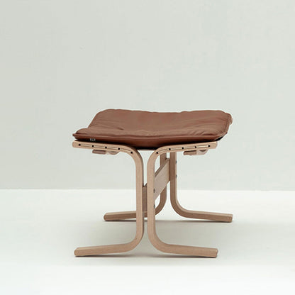 hjelle | siesta fiora 309 footstool | oak + rustical tan leather