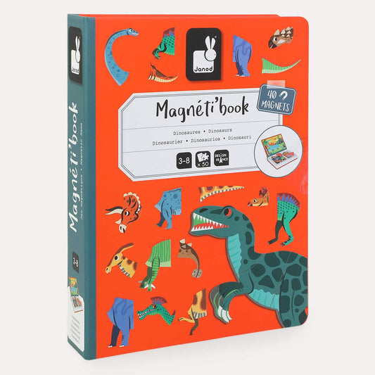 Janod Magnetibook Educational Toy - Dinosaurs