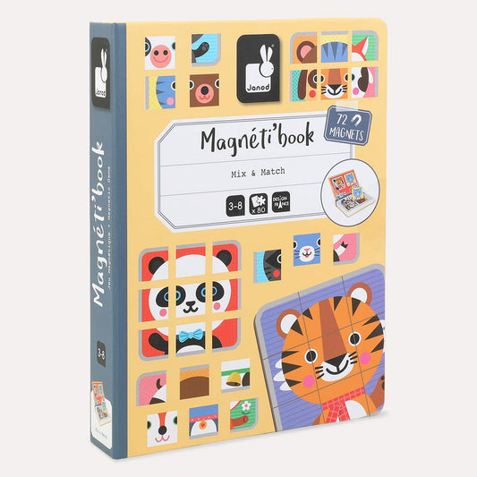 Janod Magnetibook Educational Toy - Mix & Match