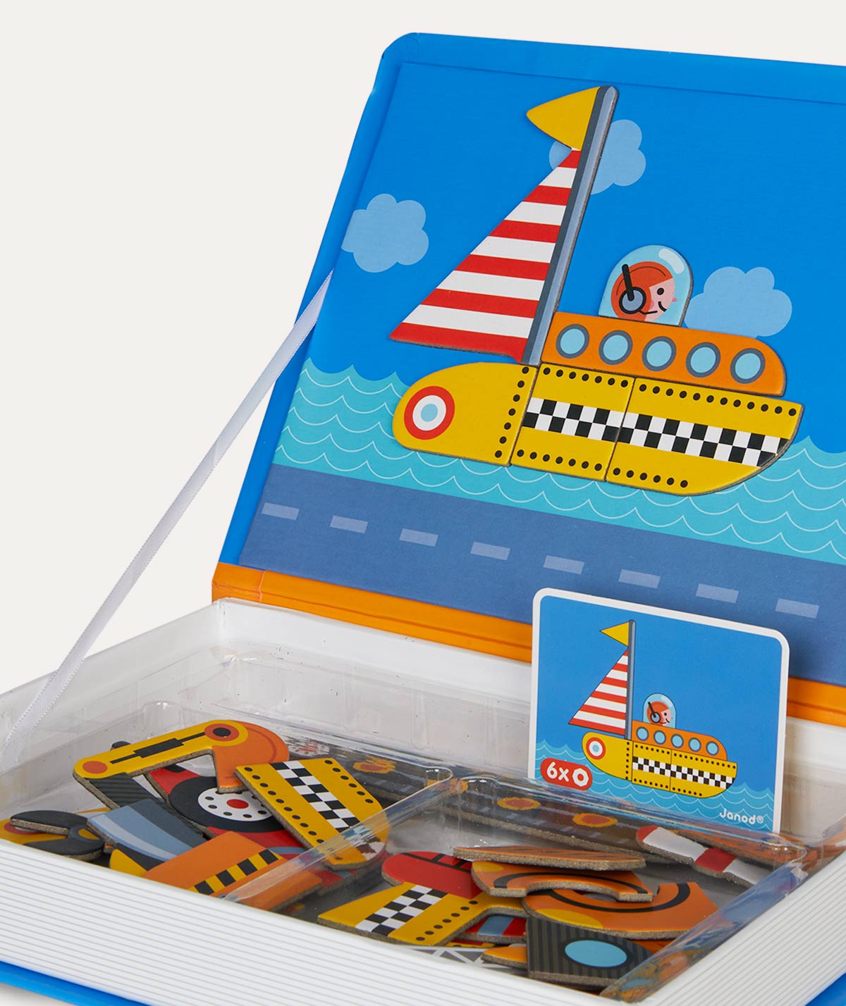 Janod Magnetibook Educational Toy - Racers
