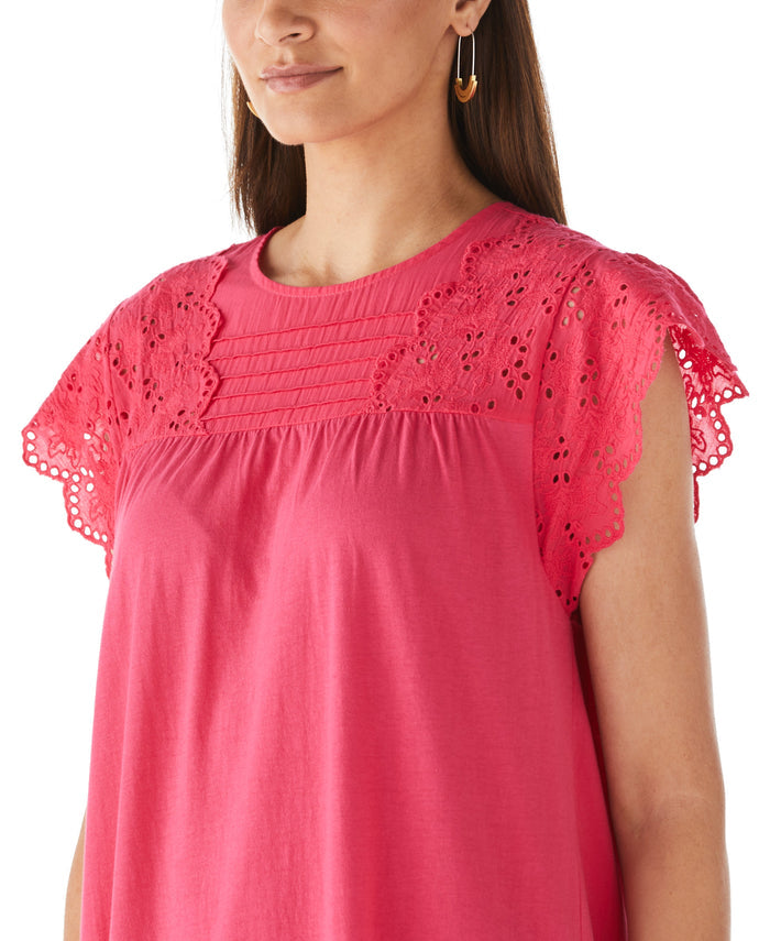 Knit Eyelet Tee (Innuendo)