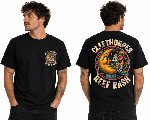 MENS CLEETHORPES MOUSE AND MOON RUSTIC T-SHIRTS