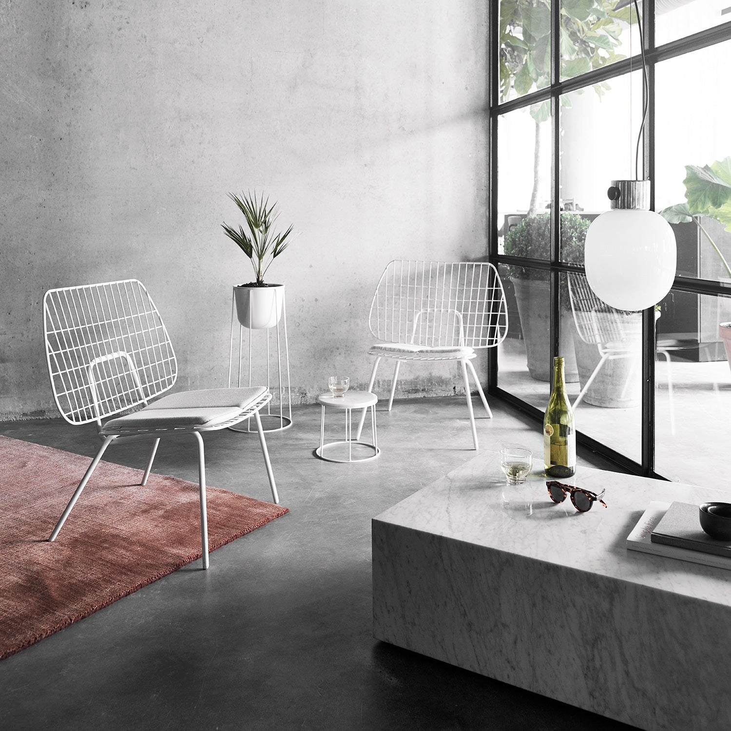 audo copenhagen (menu) | plinth low | white carrara marble