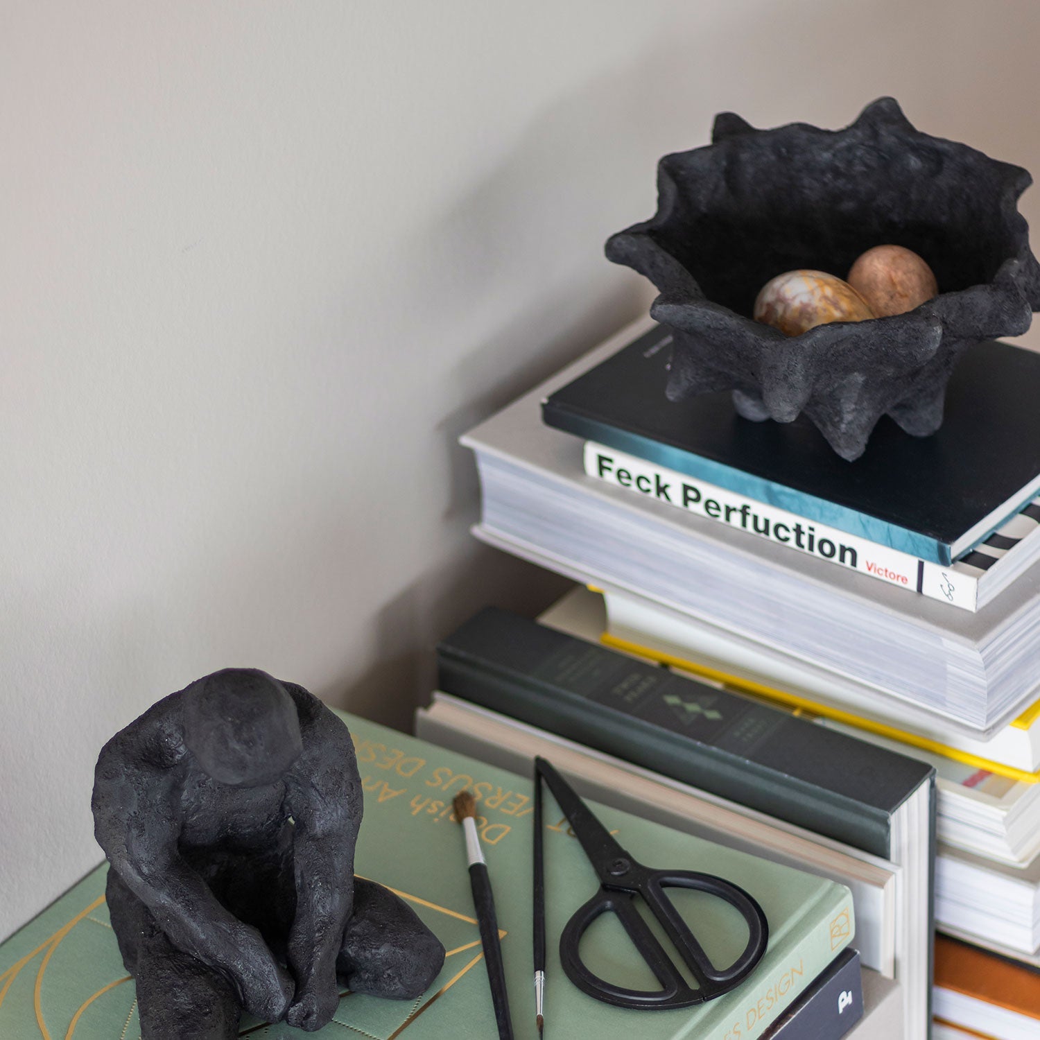 mette ditmer | art piece | chestnut bowl | black
