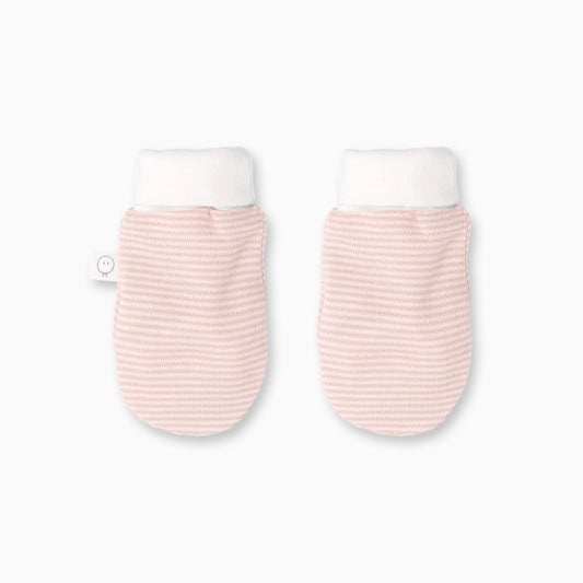 Baby Mittens - Blush Stripe