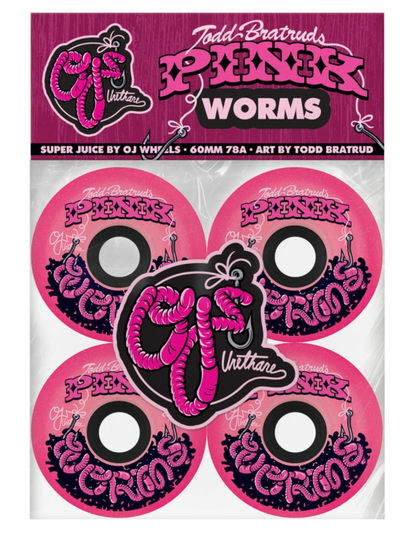 OJ Wheels Pink Worms Super Juice 78a -60mm