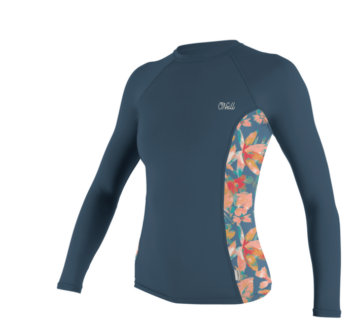 O'Neill Womens Side Print L/S Rash Guard 5406S
