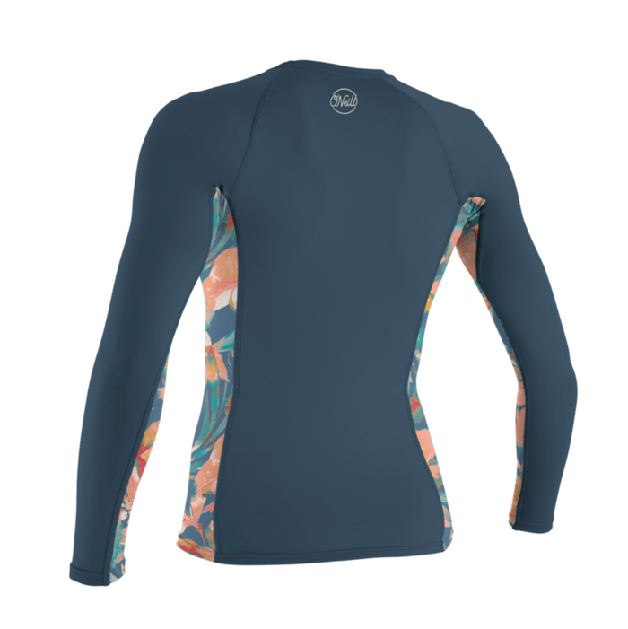 O'Neill Womens Side Print L/S Rash Guard 5406S