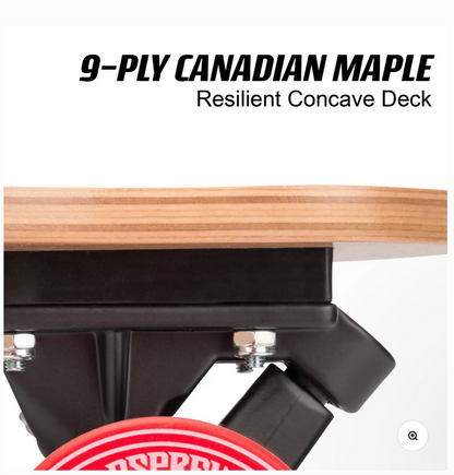 OSPREY - 41" Twin Tip Longboard Skateboard - Cube