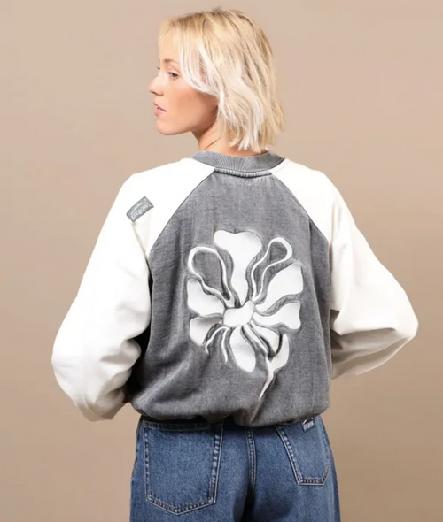 OXBOW WARPEDFLO RAGLAN ZIP SWEATSHIRT