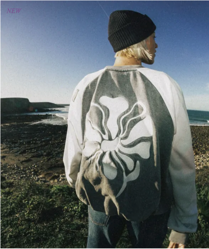 OXBOW WARPEDFLO RAGLAN ZIP SWEATSHIRT
